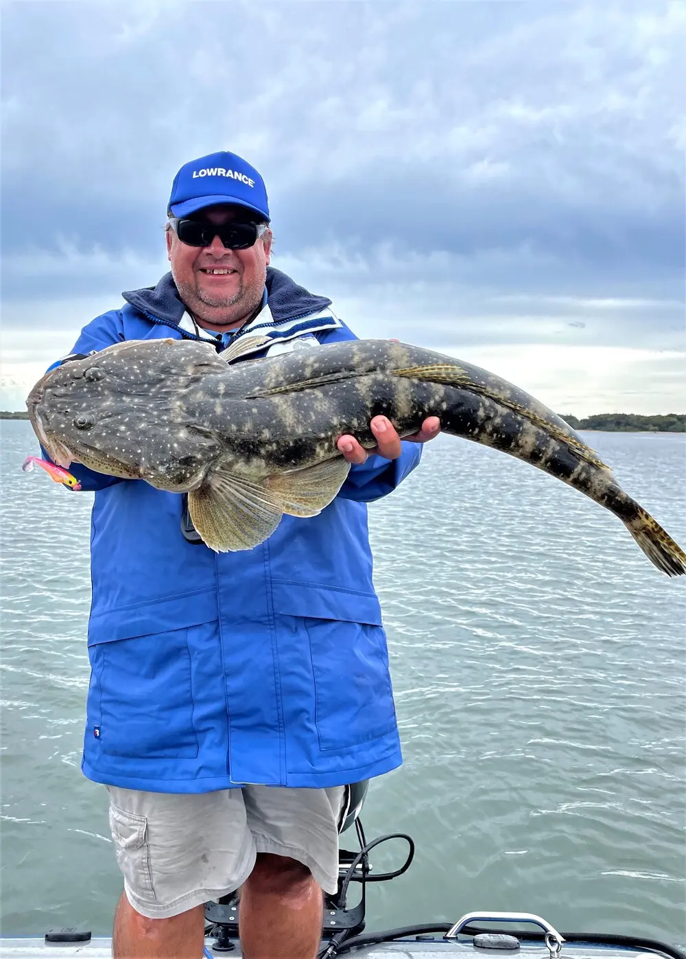 Our biggest fish of the comp measured 80cm and came out of less than 30cm of water. We actually saw it moving off the flat as the tide dropped and Dicko did the rest.