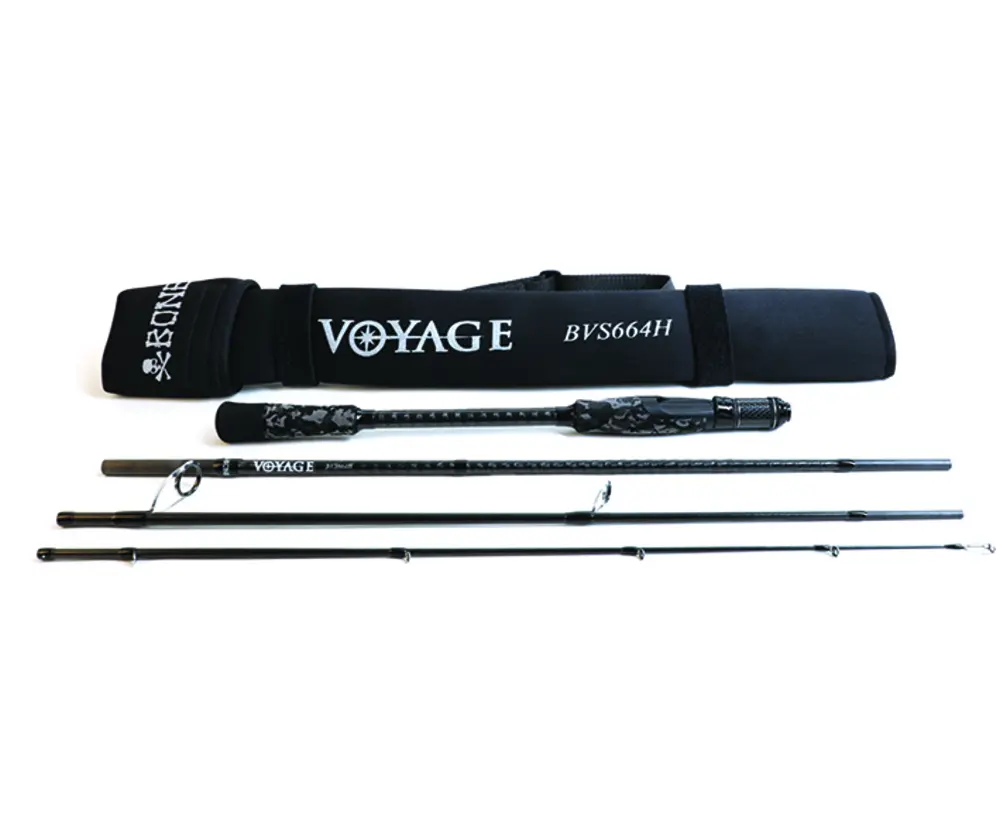 An unpacked Voyage beside its case.