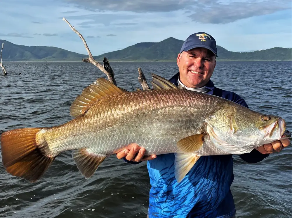 Wilson's FTA rep Scott Fleming with a cracker Faust barra on the Zerek Live Mullet.