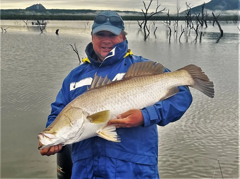 Dicko doing Dicko things on the barra lakes - man's a gun!