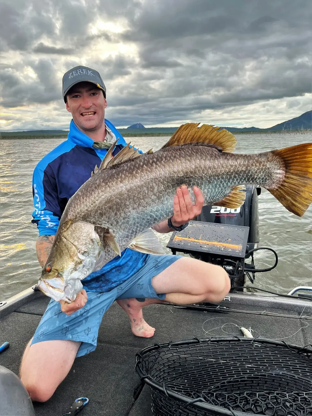 Josh Kerridge with a typically solid Faust barra - you've gotta love these impoundment barra!
