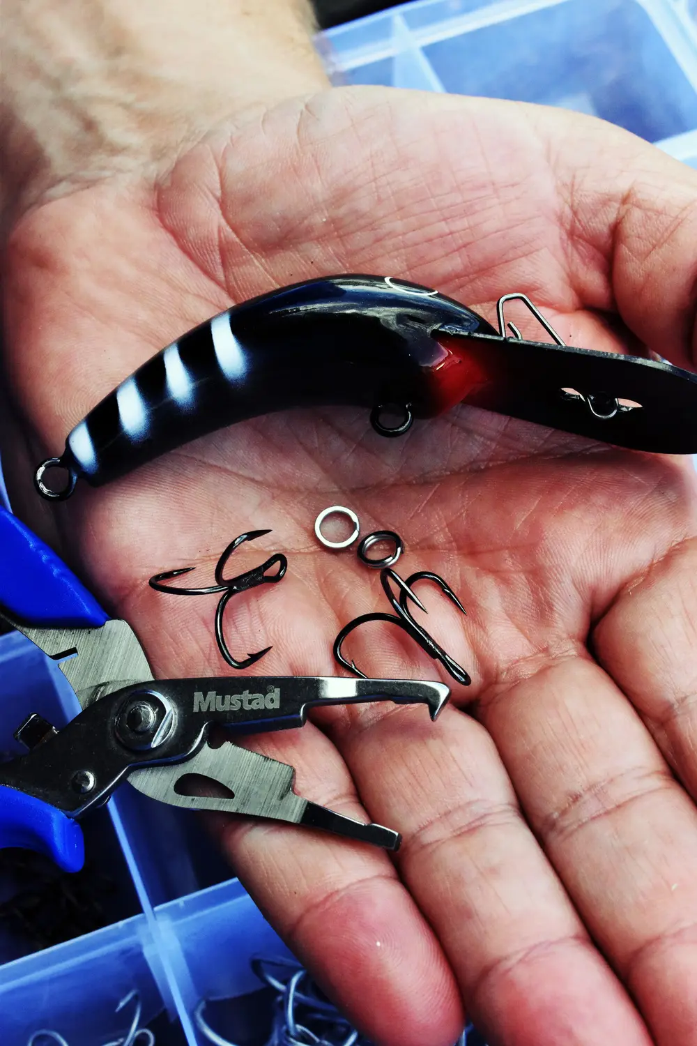 Ready to rig, the Mustad KVD Elite trebles are quickly becoming a favourite.