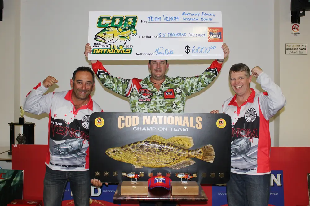 Winners! 2015 Team Champions Team Venom - Anthony Pavlou and Stephen Booth