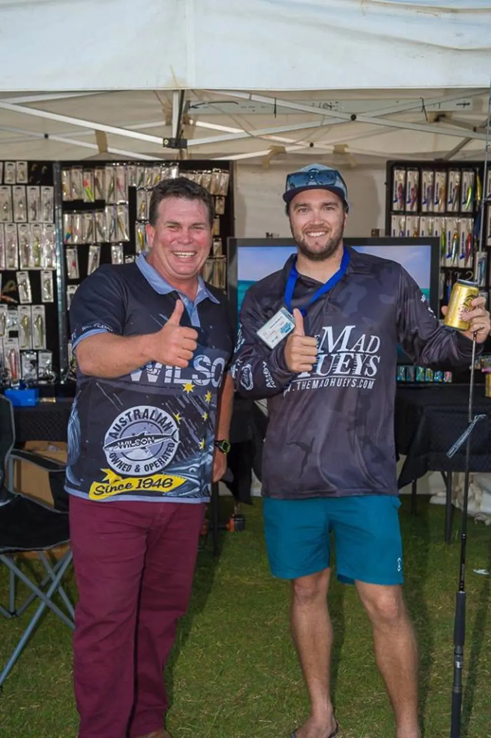 Kord feeling the love with flatty guru Ben Job.