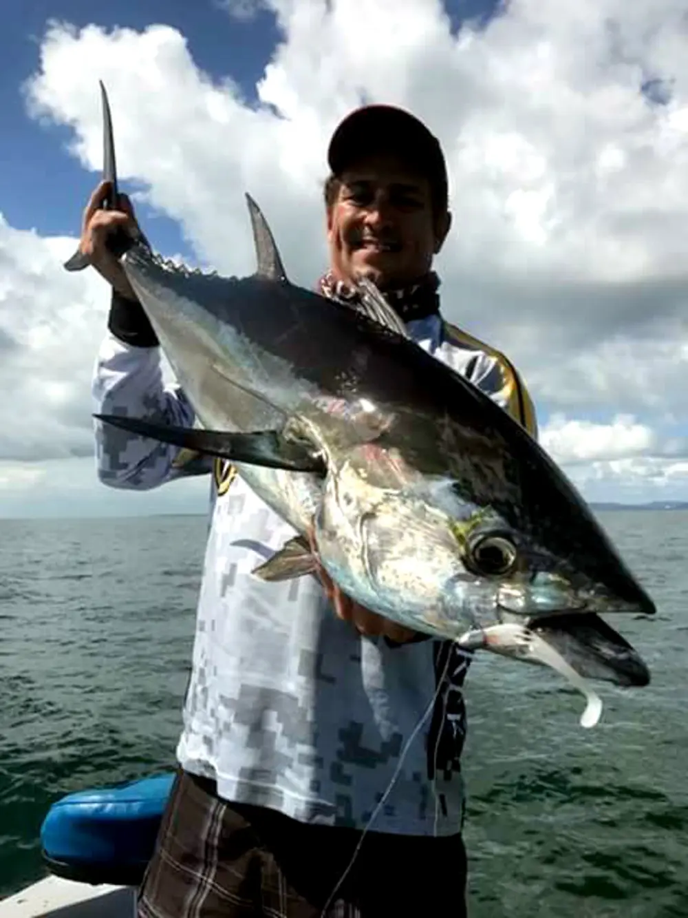 Joe Cormack with a typical Moreton Bay tuna that smacked a Flat Shad pretty much on the drift. It doesnâ€™t take much movement to get a tunaâ€™s interest.