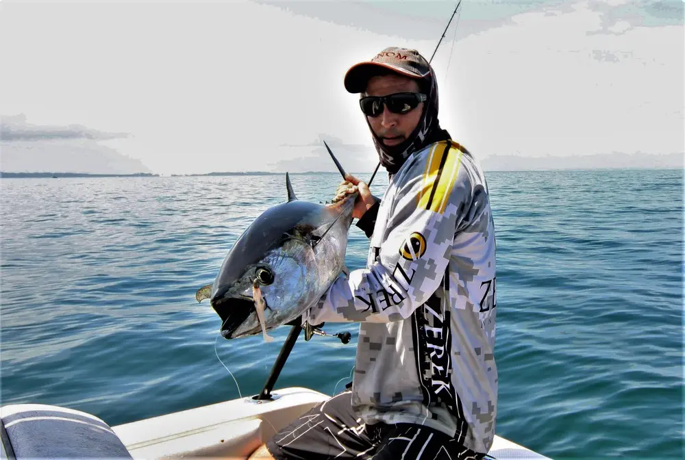 Joe with a typical Flat Shad muncher