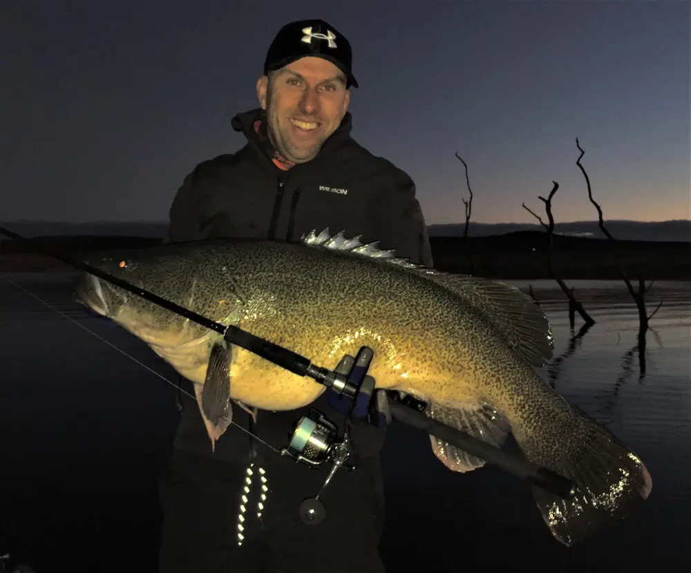Shane Wohlsen spent plenty of hours, totally fishless before the magic happened in the cold at Copeton for him.