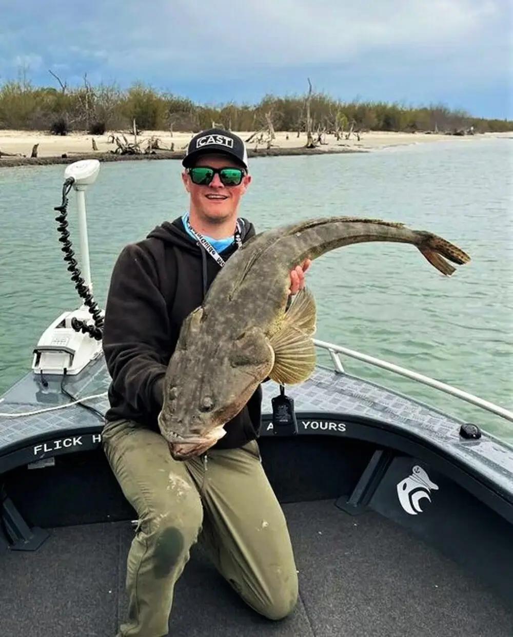 Daniel's true monster at 94cm that ate a Live Flash Minnow Wriggly