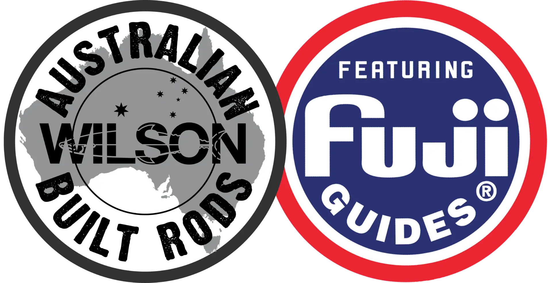 aus built rods and fuji logos compacked