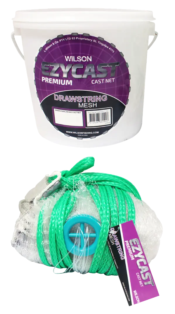 ezy cast mono net drawstring